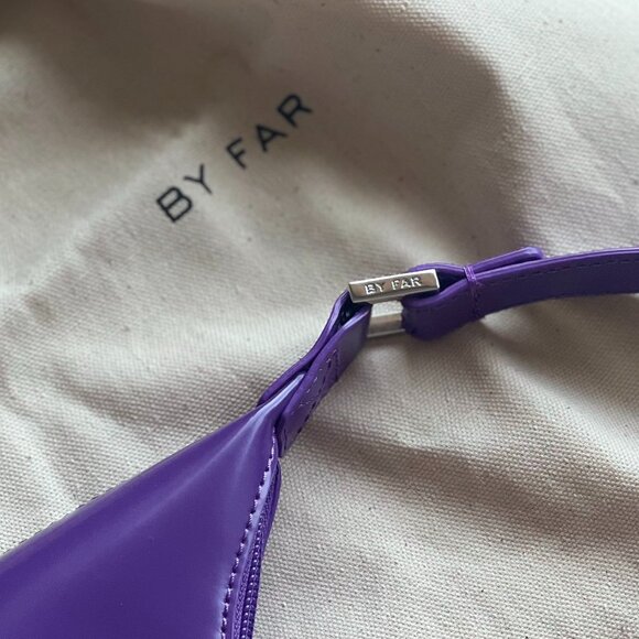 New With Dustbag BY FAR Mini Purple Shoulder Bag - Picture 3 of 4